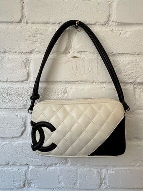 Chanel Cambon Pochette in Black & White